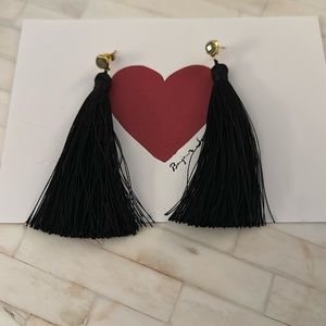 Black Tassel Earrings